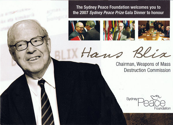 brian hirst sydney peace prize